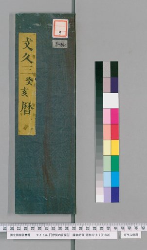 Ise Naigu Calendar, Bunkyu 3