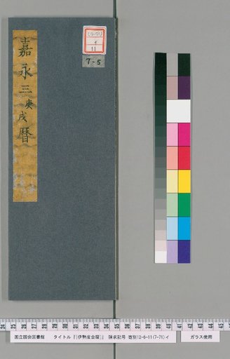 Ise Dokei Calendar, Kanei 3