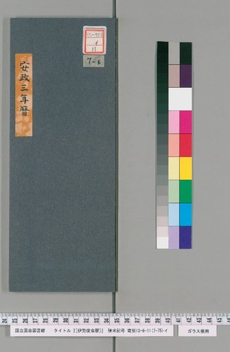 Ise Dokei Calendar, Ansei 3