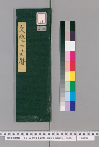 Ise Dokei Calendar, Bunsei 12
