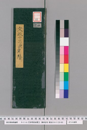 Ise Dokei Calendar, Bunsei 13
