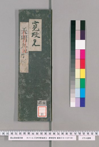 Ise Doai Calendar, Tenmei 9