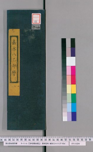 Ise Doi Calendar, Kaei 8