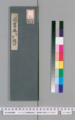 Ise Doi Calendar, 5th Year of Enkyō