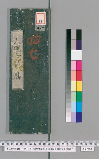 Ise Doi Calendar, 7th Year of Tenmei