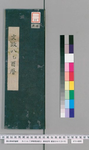 Ise Doi Calendar, 8th Year of Bunsei