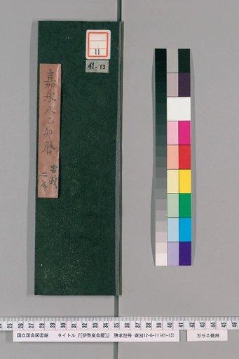 Ise Dokei Calendar, Kaei 8