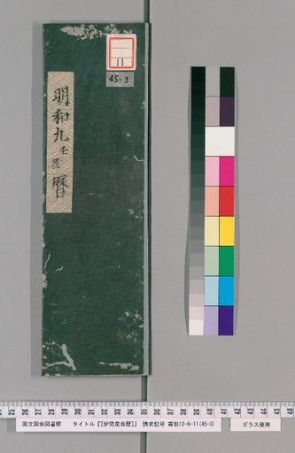 Ise Doi Calendar, Meiwa 9