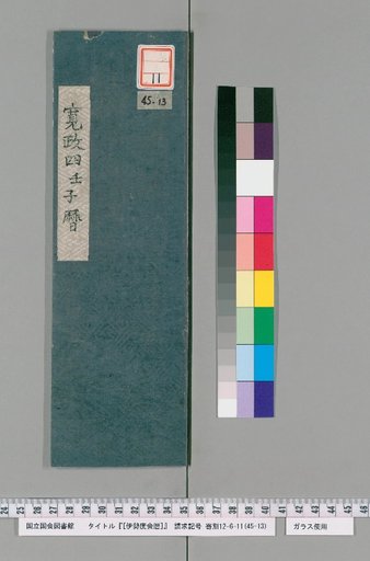Ise Doi Calendar, Kansei 4