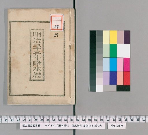 [Abridged Calendar], Meiji 33