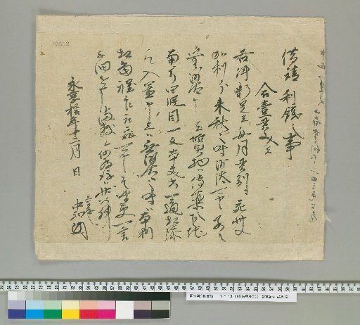 [Document of Borrowing]