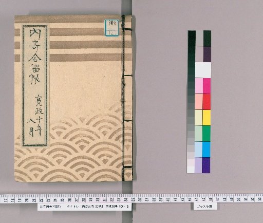 Naichigoi Records, 20 Volumes [3], 10th Year of Kansei (1798), August 6, 18, 27; Monthly Rotation: Matsudaira Shusano