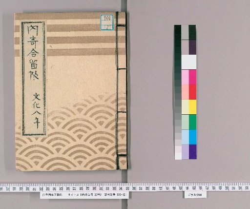 Uchiyori-ai-zome, 20 volumes [8], 6th, 18th, and 28th days of the intercalary 2nd month of the 8th year of Bunka (1811), monthly record by Matsudaira Ukyo-no-suke; note on inner cover: "Postponed until the 27th as the two lords were to inspect the area up to the pier at Miya-no-maru and Uchi-maru"