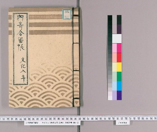 Uchiyori-ai-zome, 20 volumes [9], 6th and 27th days of the 6th month of the 8th year of Bunka (1811), monthly record by Matsudaira Ukyo-no-suke; note on inner cover: "Postponed until the 18th as the route to the inner gate via the garden was completed"