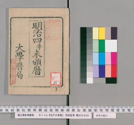 Edo Kobon Calendar, 4th Year of Meiji