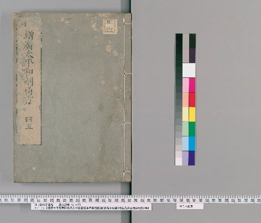 Extended Taiping Huimin Heji Bureau Formulas, 10 volumes; Illustrated Classic of Materia Medica and General Treatise on Drug Properties, 2 volumes; General Guide, 3 volumes; General Treatise on Processing of Various Drugs and Minerals, 1 volume [5]
