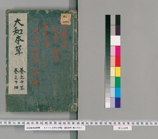 Dainihon Honsō, 16 Volumes, 2 Volumes of Appendices, 2 Volumes of Illustrations of Various Items, Volumes 13-14