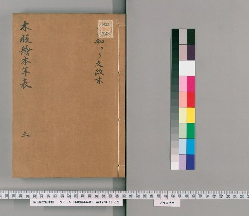 Woodblock-Painted Chronological Table [3]