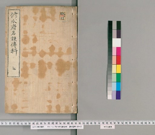 Materials for the Biographies of Famous Families in Shūshū, Volume 4