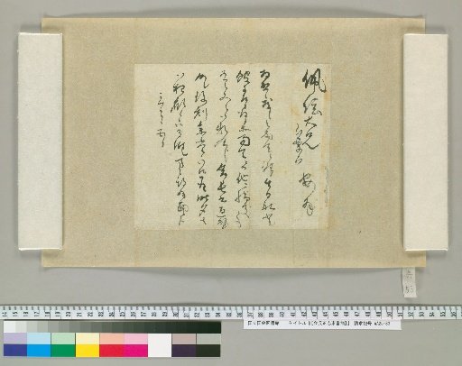 [Letters of Aizawa Seishisai] [53]