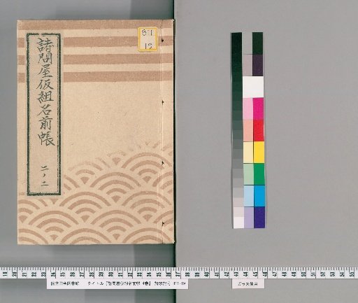 Wholesale Merchant Provisional Group Name Register, Vol. 4 [3]: Tsūmachi Group Shop Group (Small Goods Merchant), Tsūmachi Group Small Goods Merchant (Marigumi Group), Fan Merchant, Hina Doll Shop (1st Group), Paper Merchant
