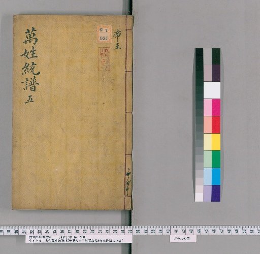 Comprehensive Genealogy of Surnames of All Ages, 140 Volumes; Genealogy of Imperial Surnames of Successive Dynasties, 6 Volumes; Comprehensive Study of Clans, 14 Volumes [5]