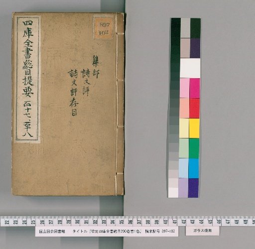 Imperially Commissioned Catalogue of the Complete Library of the Four Treasuries, 200 Volumes, 1 Volume of Prefaces [59]