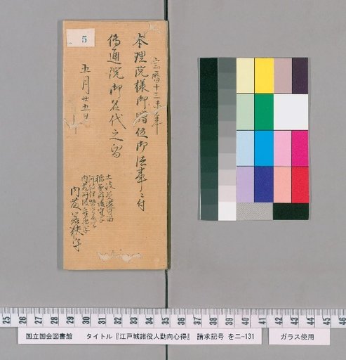 Regulations for the Duties of Officials at Edo Castle [6]