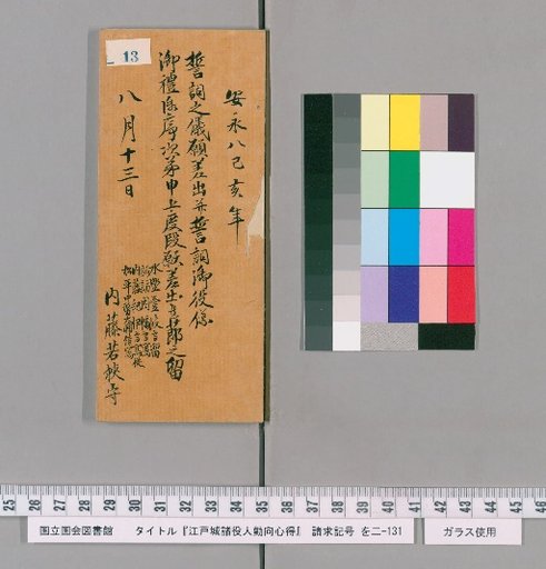Rules of Conduct for Officials of Edo Castle [14]