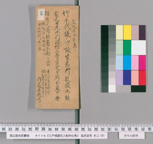 Rules of Conduct for Officials of Edo Castle [50]