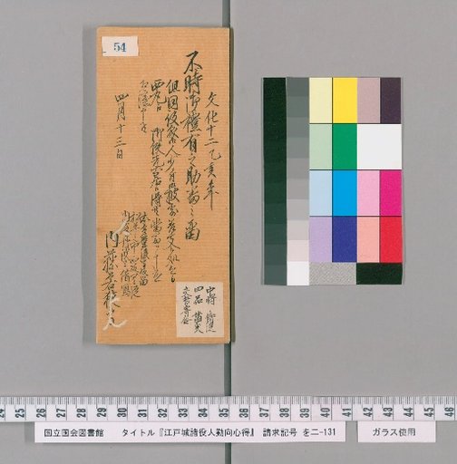 Rules of Conduct for Various Officials of Edo Castle [56]