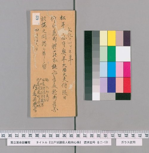 Rules of Conduct for Various Officials of Edo Castle [64]