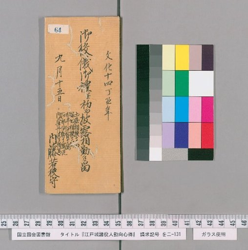 Rules of Conduct for Various Officials of Edo Castle [66]