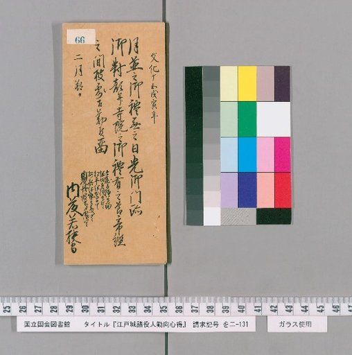 Rules of Conduct for Various Officials of Edo Castle [68]