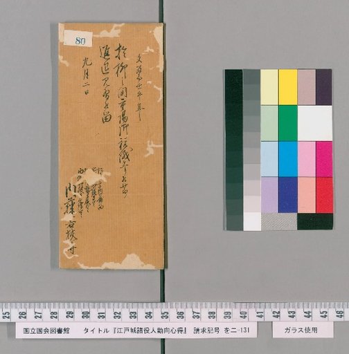 Rules of Conduct for Various Officials of Edo Castle [82]