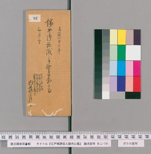 Rules of Conduct for Various Officials of Edo Castle [83]