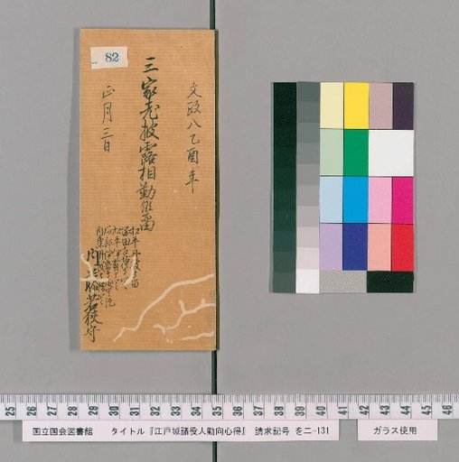 Rules of Conduct for Various Officials of Edo Castle [85]
