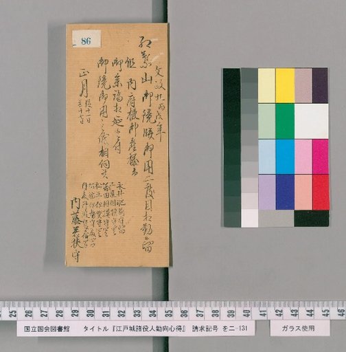 Rules of Conduct for Various Officials of Edo Castle [89]