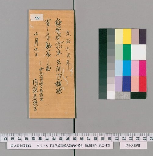 Edo Castle Officials' Duties and Conduct [95]