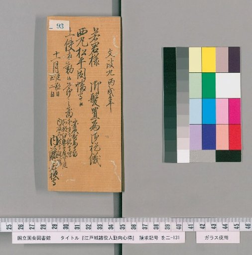 Edo Castle Officials' Duties and Conduct [96]