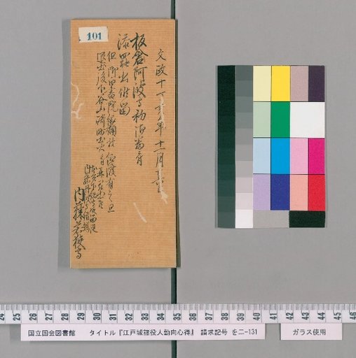 Edo Castle Officials' Duties and Conduct [104]