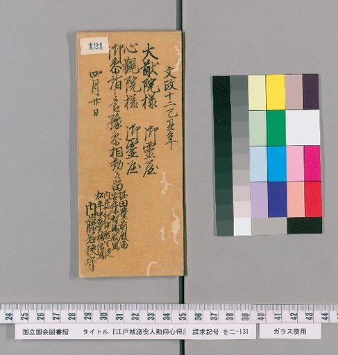 Edo Castle Officials' Duties and Conduct [124]