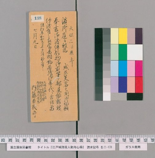 Rules of Conduct for Various Officials of Edo Castle [141]