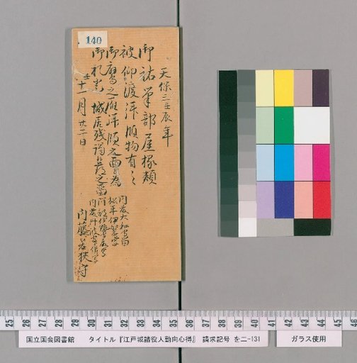 Rules of Conduct for Various Officials of Edo Castle [143]