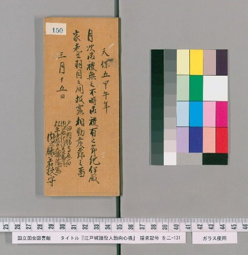 Rules of Conduct for Various Officials of Edo Castle [153]