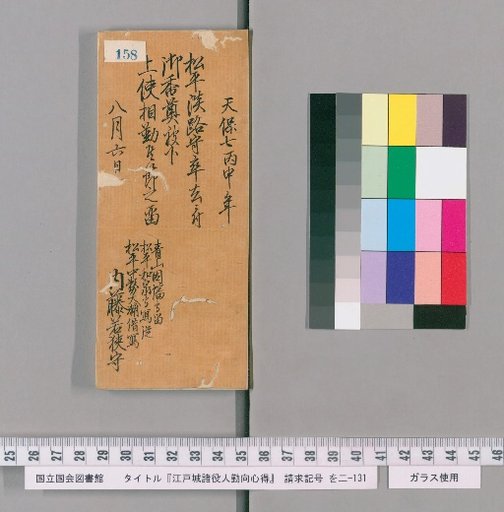 Rules of Conduct for Various Officials of Edo Castle [161]