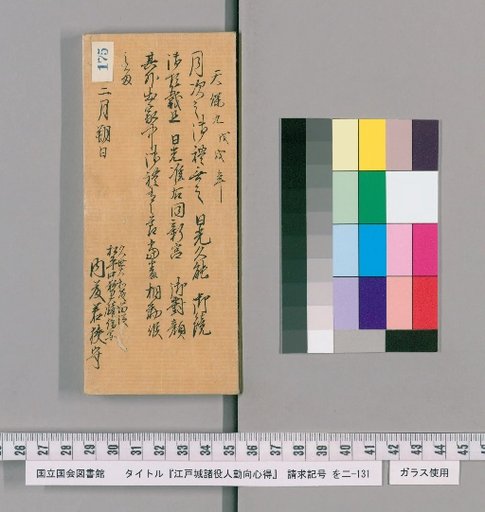 Rules of Conduct for Officials of Edo Castle [178]