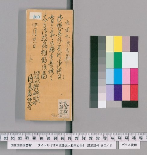 Rules of Conduct for Officials of Edo Castle [183]