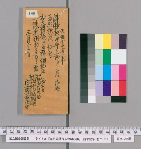 Rules of Conduct for Officials of Edo Castle [192]