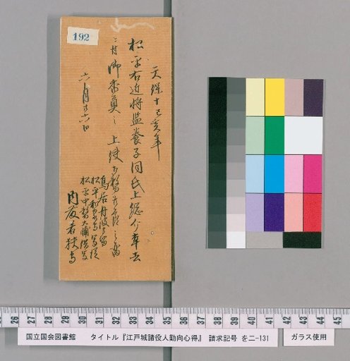 Rules of Conduct for Officials of Edo Castle [195]